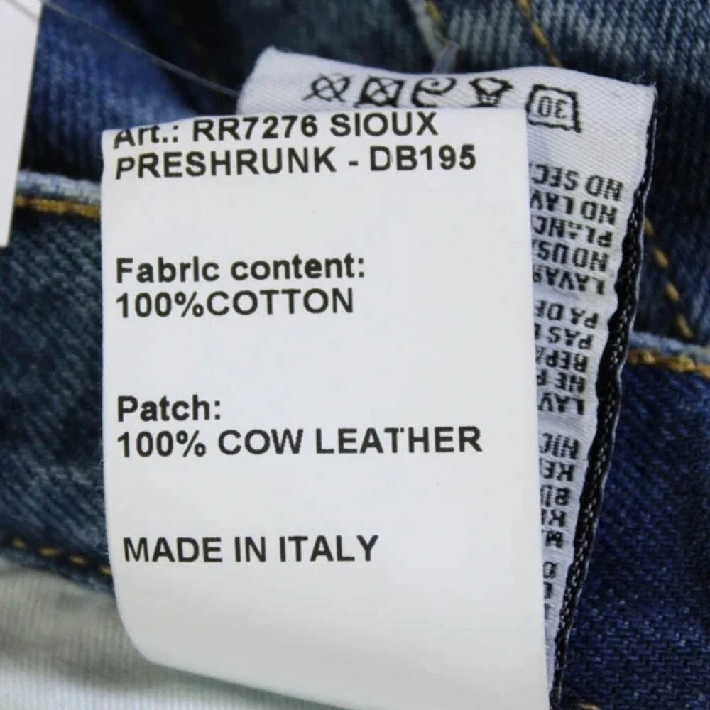 R13 Cuffed Lisa Baggy Jeans in Bain Blue Size 31